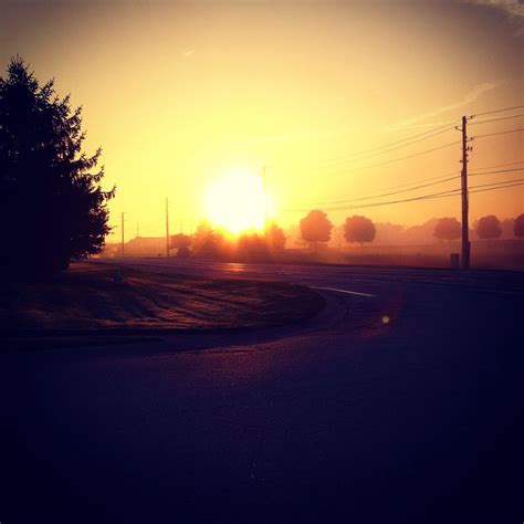 Foggy Indiana Morning Love The Indiana Sunrise Beautiful Sights