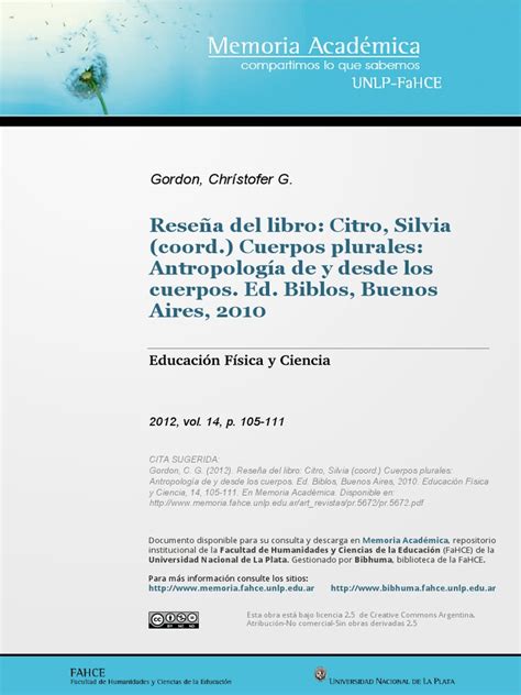 Silvia Citro El Cuerpo Pdf Antropología Mente