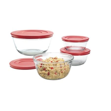 | mixing bowls └ kitchen tools & gadgets └ kitchen, dining & bar └ home & garden all categories antiques art automotive baby books business & industrial cameras & photo cell phones. Anchor Hocking 8-Piece Glass Mixing Bowl Set with Lids for ...