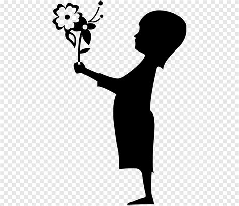 Flower Girl Silhouette Clip Art