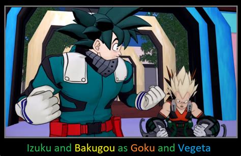 Izuku And Bakugou As Goku And Vegeta By Keyblademagicdan On Deviantart