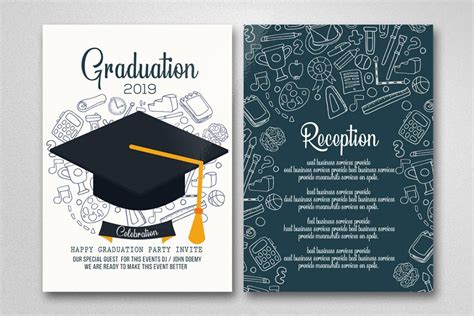 Graduation Invitation Card Creative Invitation Templates ~ Creative