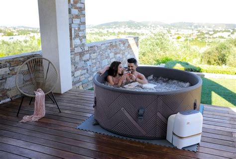 Mspa Mono 64 Bathers Inflatable Hot Tub Spa Jacuzzi Cover Home Holiday