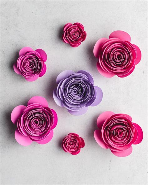 How To Make Small Paper Flowers With Cricut Best Flower Site