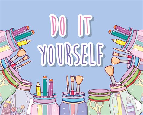 Do It Yourself Crafts Concept 642063 Vector Art At Vecteezy