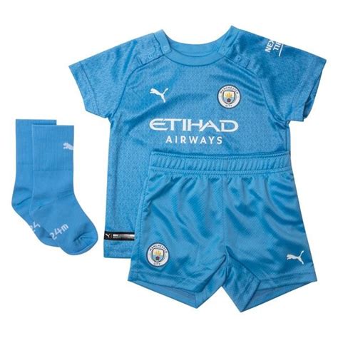 Manchester City Home Shirt 202122 Baby Kit Kids