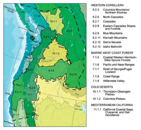 The Pacific Northwest Region The Geographical Extent Of The Most