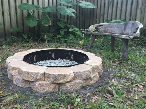 Learn how to build a firepit in your backyard. My $75 DIY fire pit - howchoo