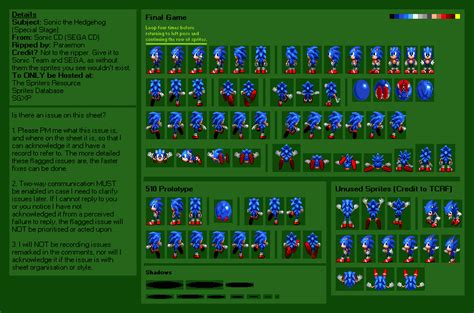 The Spriters Resource Full Sheet View Sonic The Hedgehog Cd Sonic