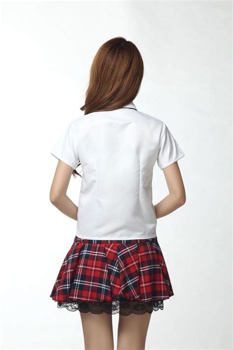 2019 Preppy Style School Girl Uniform Pure White Short Sleeve Blouse