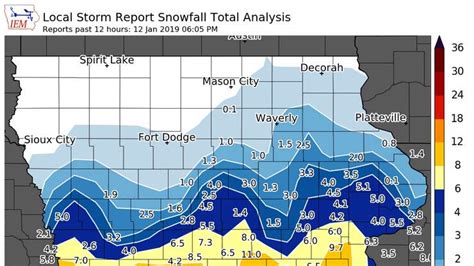 Iowa Snowfall Totals Snow Map Newsradio 1040 Who