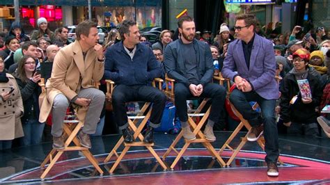 'age of ultron' first look: 'Avengers: Age of Ultron' Cast Takes Over Times Square ...