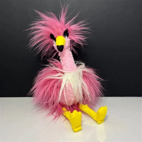 Jellycat Fenella Flamingo Pink Shaggy Fluffy Bird Plush Soft Toy With Tags £2499 Picclick Uk