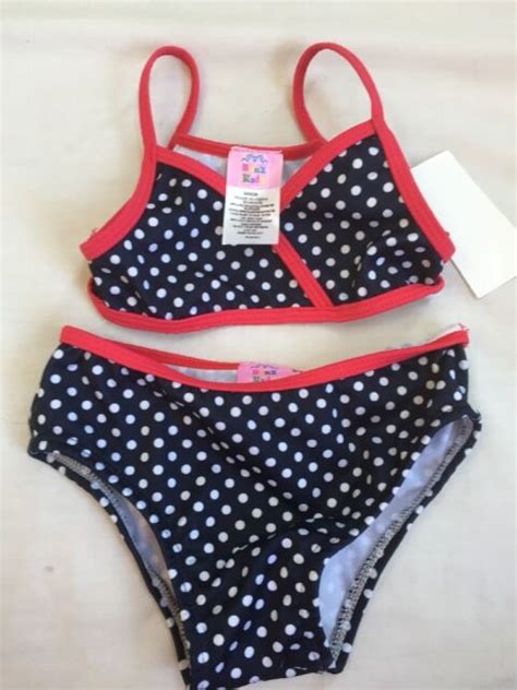 Girls 18 Months Red White And Blue 2pc Swim Suit New Nwt 4th Of July