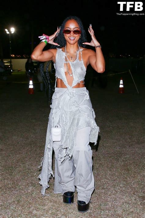 Karrueche Tran Flashes Her Nude Tits As She Exits Day One Of Coachella 25 Photos Onlyfans
