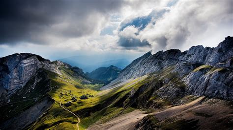 Mountain Range In Switzerland Uhd 4k Wallpaper Pixelz