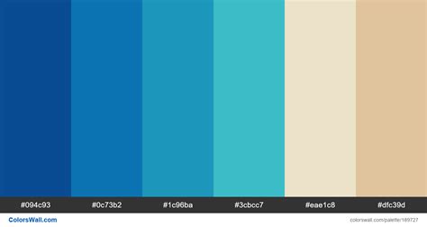 Blue Beach Colors Palette Colorswall