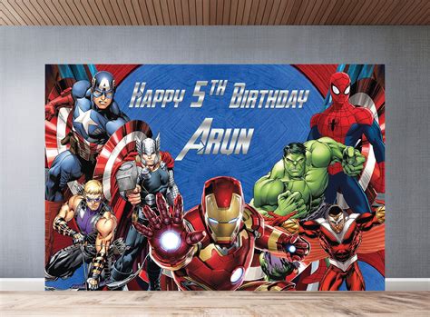 Marvel Birthday Party Marvel Party Happy 5th Birthday Avengers