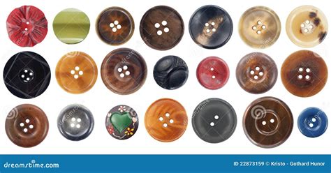 Collection Of Various Buttons Stock Image Image Of Needlework Dress