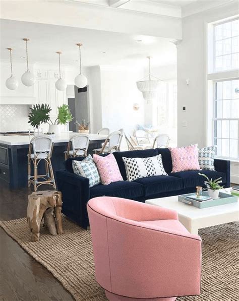 Navy Blue And Pink Bedroom Inspiration Dream Of Home Blue And Pink