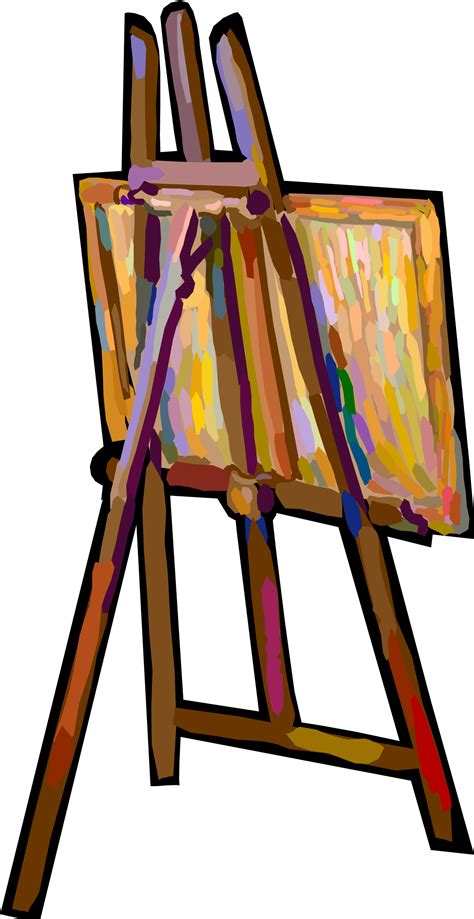 Download Transparent Artist Easel Clipart Easel In Art Gallery Png