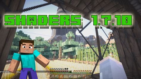 Minecraft Shaders Texture Pack En 1710 Youtube