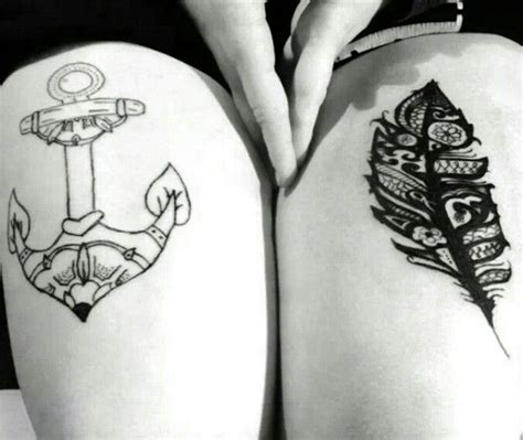 Anchor And Feather Tattoo Anker