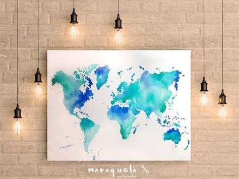 Watercolor Paintings Abstract Blue Painting Floral Watercolor Diy
