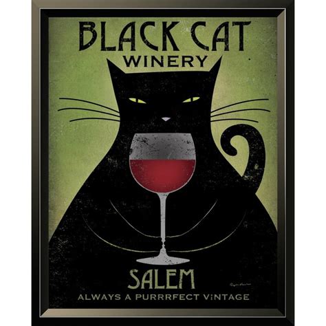 Winston Porter Black Cat Winery Salem Framed On Canvas By Ryan Fowler