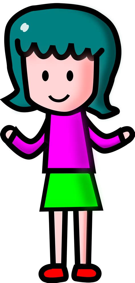 Free Cartoon Girl Clipart Pictures - Clipartix png image
