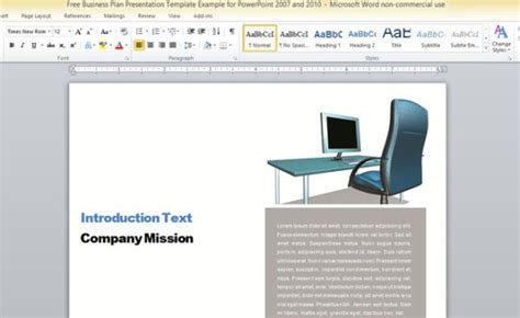 Business Report Template For Microsoft Word