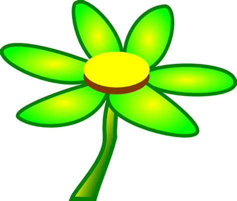 Green Flower Clip Art At Vector Clip Art