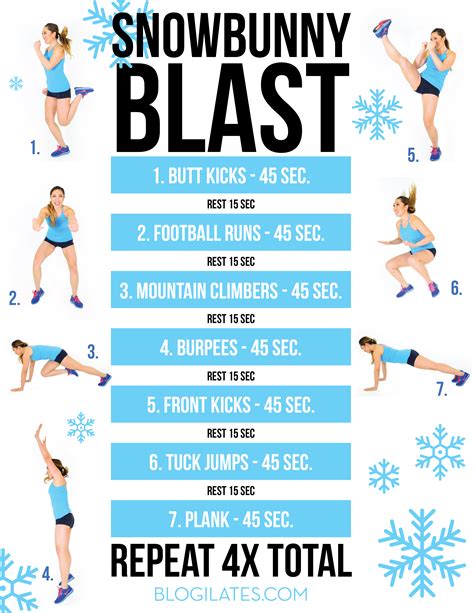 This Is Your Snowbunny Blast Routine That You Will Be Doing Every