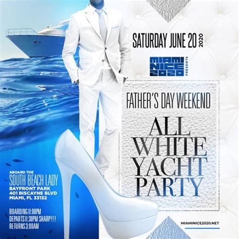 Tickets For All White Yacht Party Film Fest In Miami From Showclix