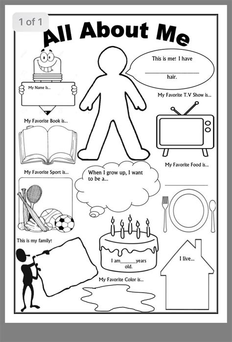 All About Me Worksheet For Adults Workssheet List