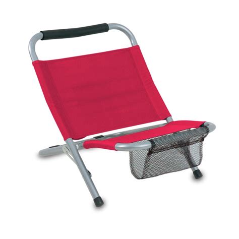 Ancheer transat fauteuil pliant longue recliner chaise long nylon extérieur/maison/plage/piscine chaise inclinable avec coussin en rouge. Fauteuil de plage pliant decathlon - Table de lit
