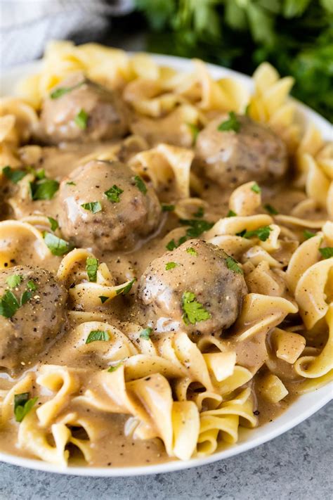 Instant noodles in packs are good to cook at home. Swedish Meatballs 3 - thestayathomechef.com