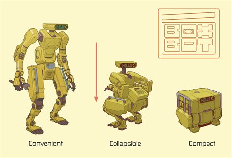 Artstation Boxbot Mark 2 Ben Olson Sketches I Robot Cool Robots