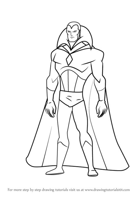 Another free fantasy for beginners step by step drawing video tutorial. Learn How to Draw Vision from The Avengers - Earth's Mightiest Heroes! (The Avengers: Earth's ...