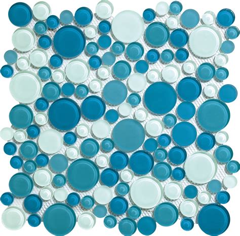 glass mosaic tile bubble collection gm 4104 ocean mixed rounds mosaicwarehouse