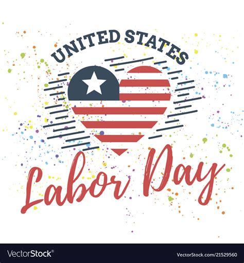Happy Labor Day Emblems Royalty Free Vector Image
