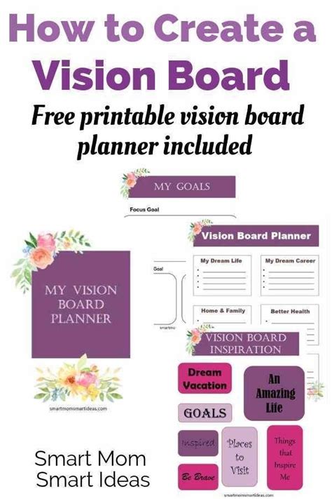 Vision Board Examples And Free Vision Board Printables Free Vision