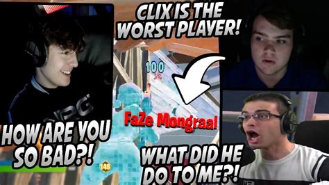 Clix 1v1s Mongraal And Nick Eh 30 And Makes Them Rage Quit Mongraal