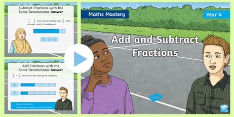 Year 4 Add And Subtract Fractions Maths Mastery Powerpoint