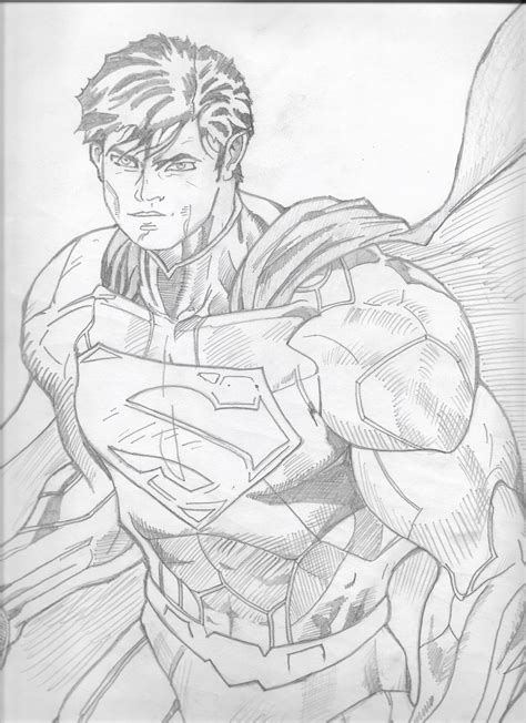 Superman New 52 Sketch By Shuddermaster On Deviantart