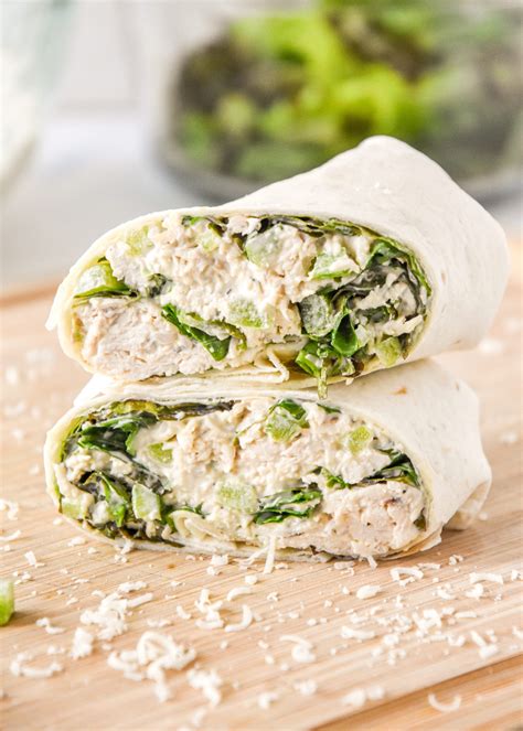 Caesar Chicken Salad Lunch Wraps Project Meal Plan