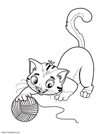 Super Cute Cat Coloring Pages (easy no-prep kids' activity) - The