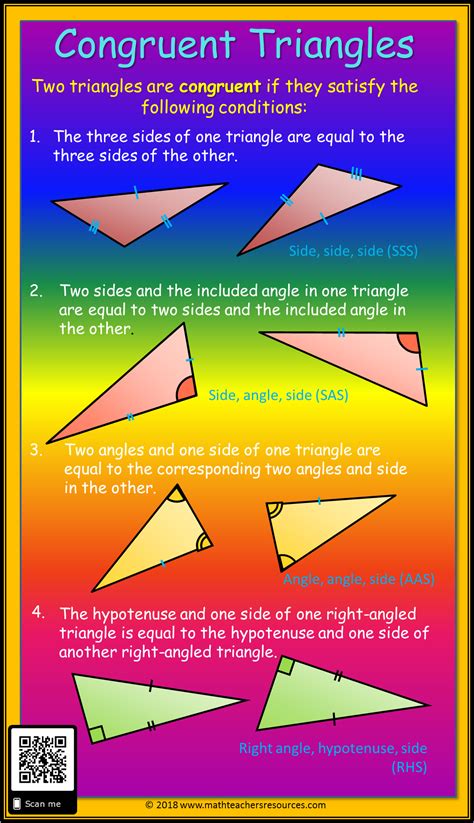 Congruent Triangles Proving Triangles Congruent Triangle Rules Math