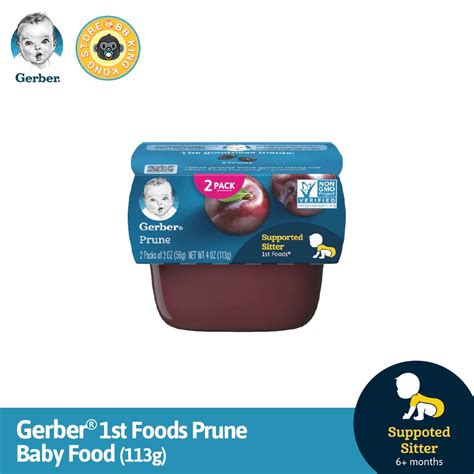 Gerber 1st Foods Prune Baby Food 2 Pack 63gram Expiry Date 3103