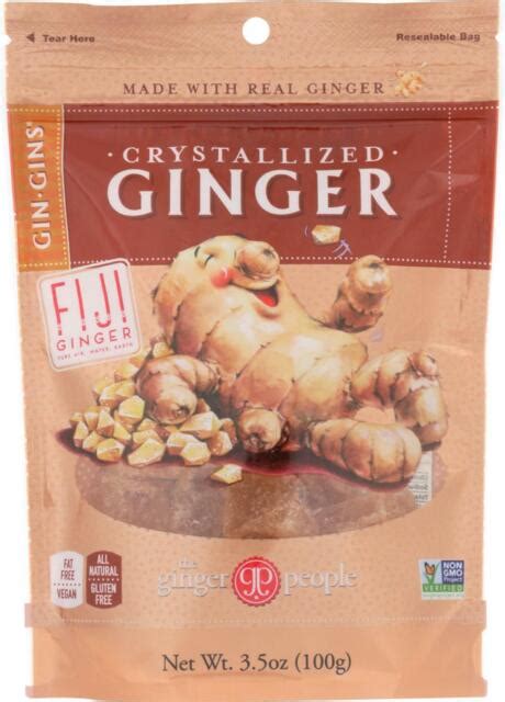 Ginger People Crystallized Ginger Candy Pack Of 12 35 Oz Ebay